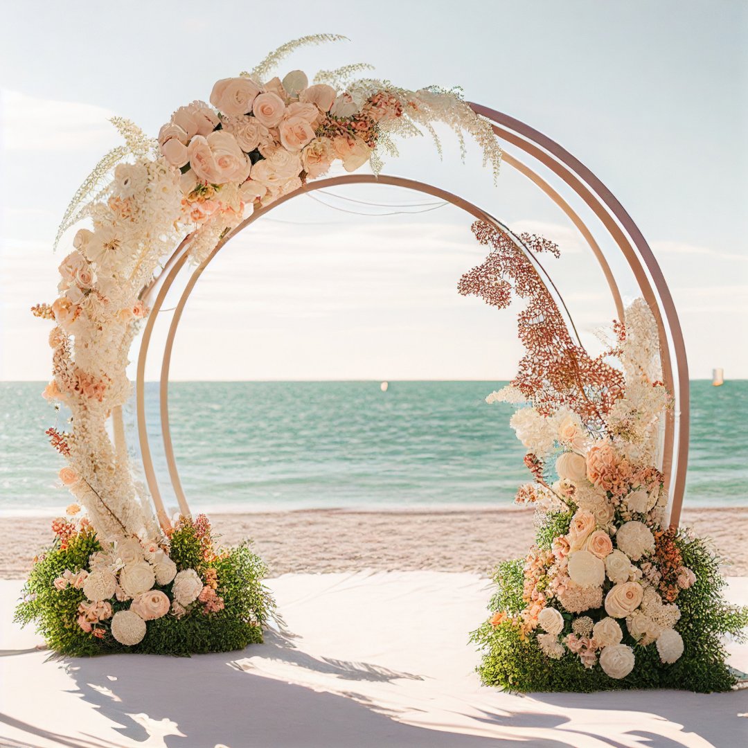 Elegant White Rose and Baby's Breath Flower Arrangement