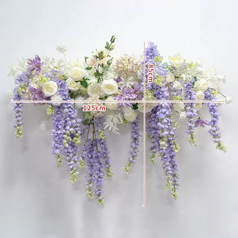 Graceful Cascading Wisteria Floral Wall Décor - Floever