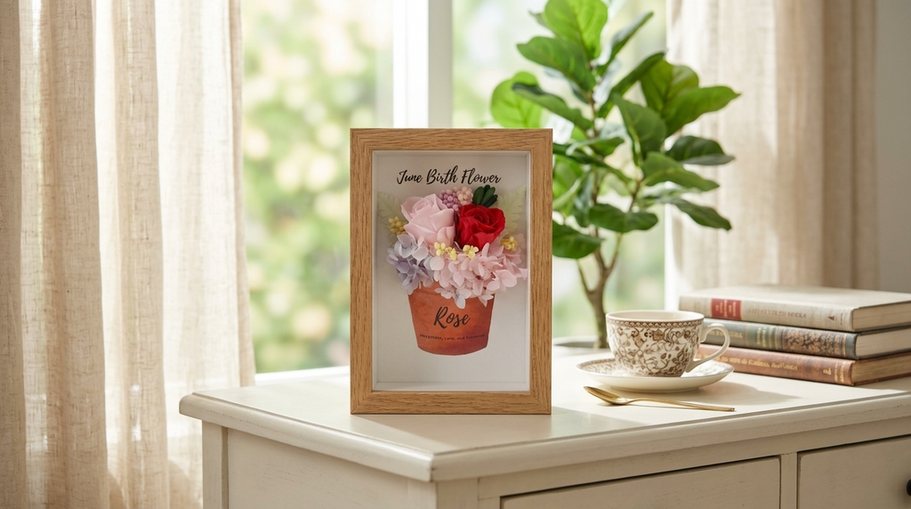 June Birth Flower Frame - Floever