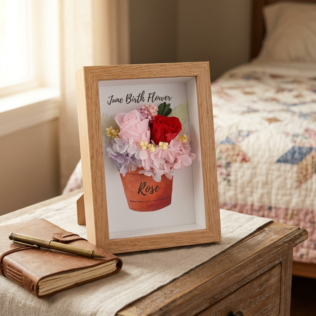 June Birth Flower Frame - Floever