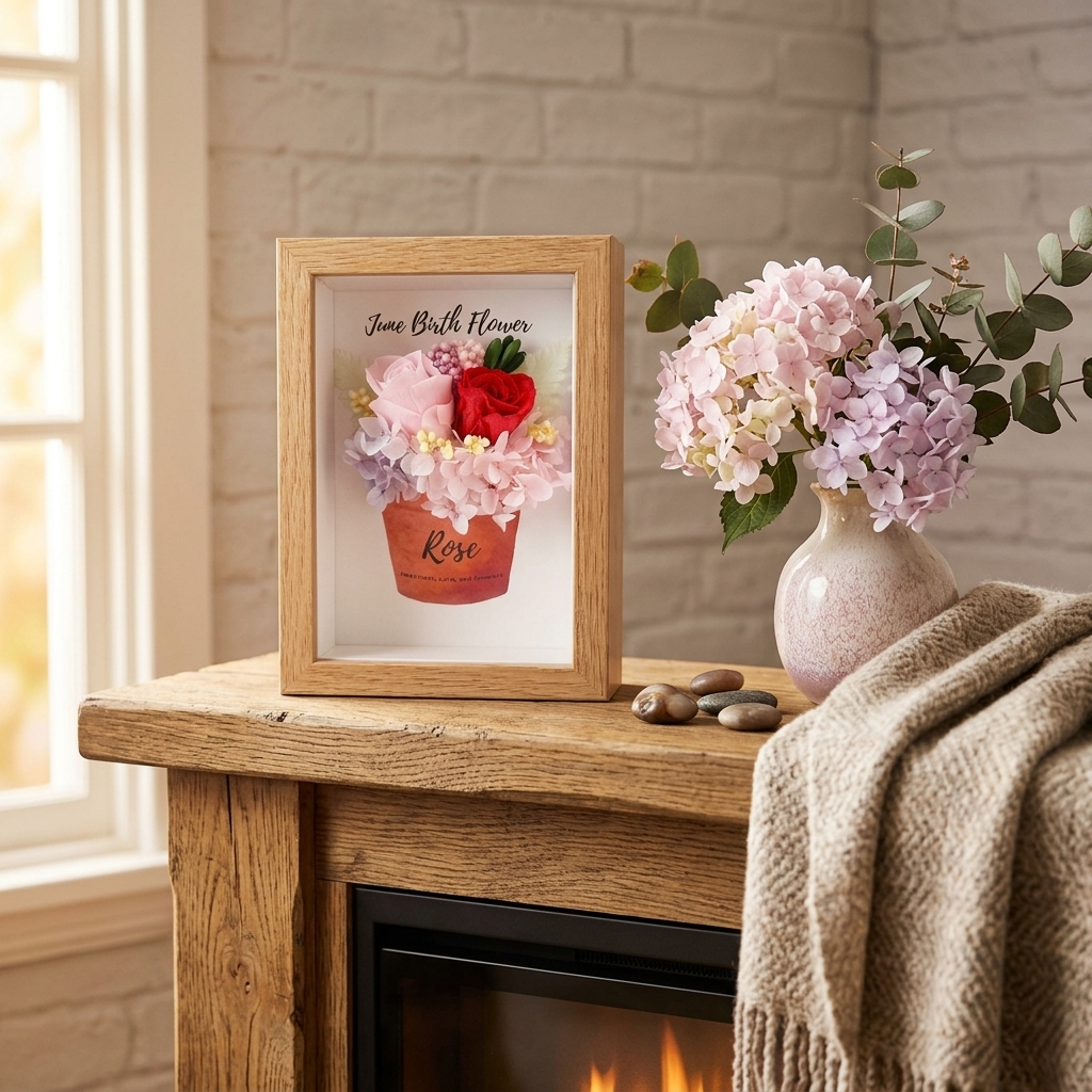 June Birth Flower Frame - Floever