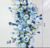 Tranquil Blue Rose Garden Arch - Elegant Outdoor Wedding & Party Decor - Floever