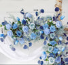 Tranquil Blue Rose Garden Arch - Elegant Outdoor Wedding & Party Decor - Floever