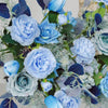 Tranquil Blue Rose Garden Arch - Elegant Outdoor Wedding & Party Decor - Floever