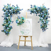 Tranquil Blue Rose Garden Arch - Elegant Outdoor Wedding & Party Decor - Floever