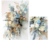 Twilight Serenity Blue & Gold Party Floral Decor - Floever