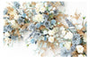 Twilight Serenity Blue & Gold Party Floral Decor - Floever