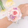 Everlasting Pink Rose Wrist Corsage - Floever