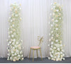 Pure Ivory Rose White Baby Breath Flower Arrangement - Floever