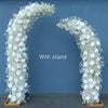 Pure Ivory Rose White Baby Breath Flower Arrangement - Floever