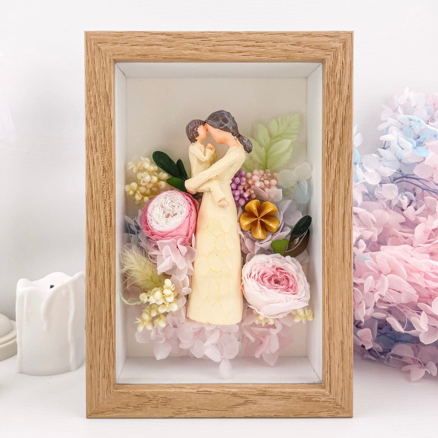 Miel - Everlasting Rose Flowers Frame - Floever