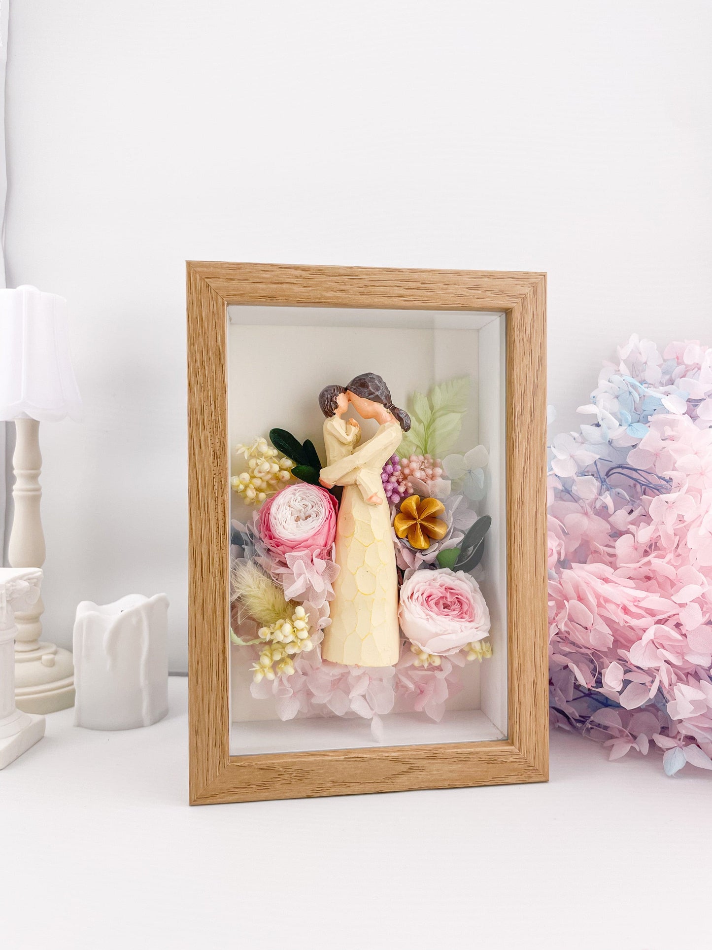 Miel - Everlasting Rose Flowers Frame - Floever