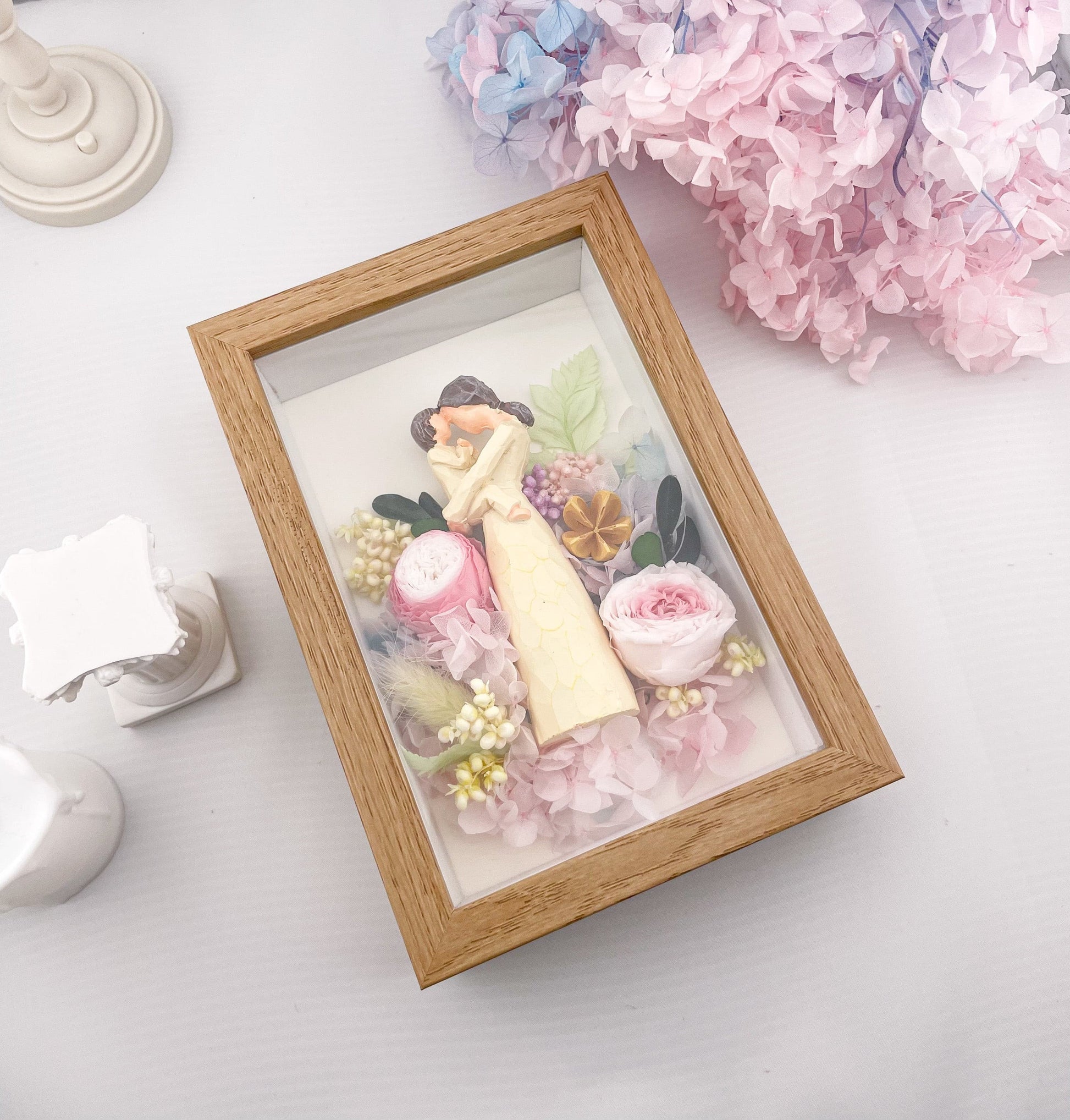 Miel - Everlasting Rose Flowers Frame - Floever