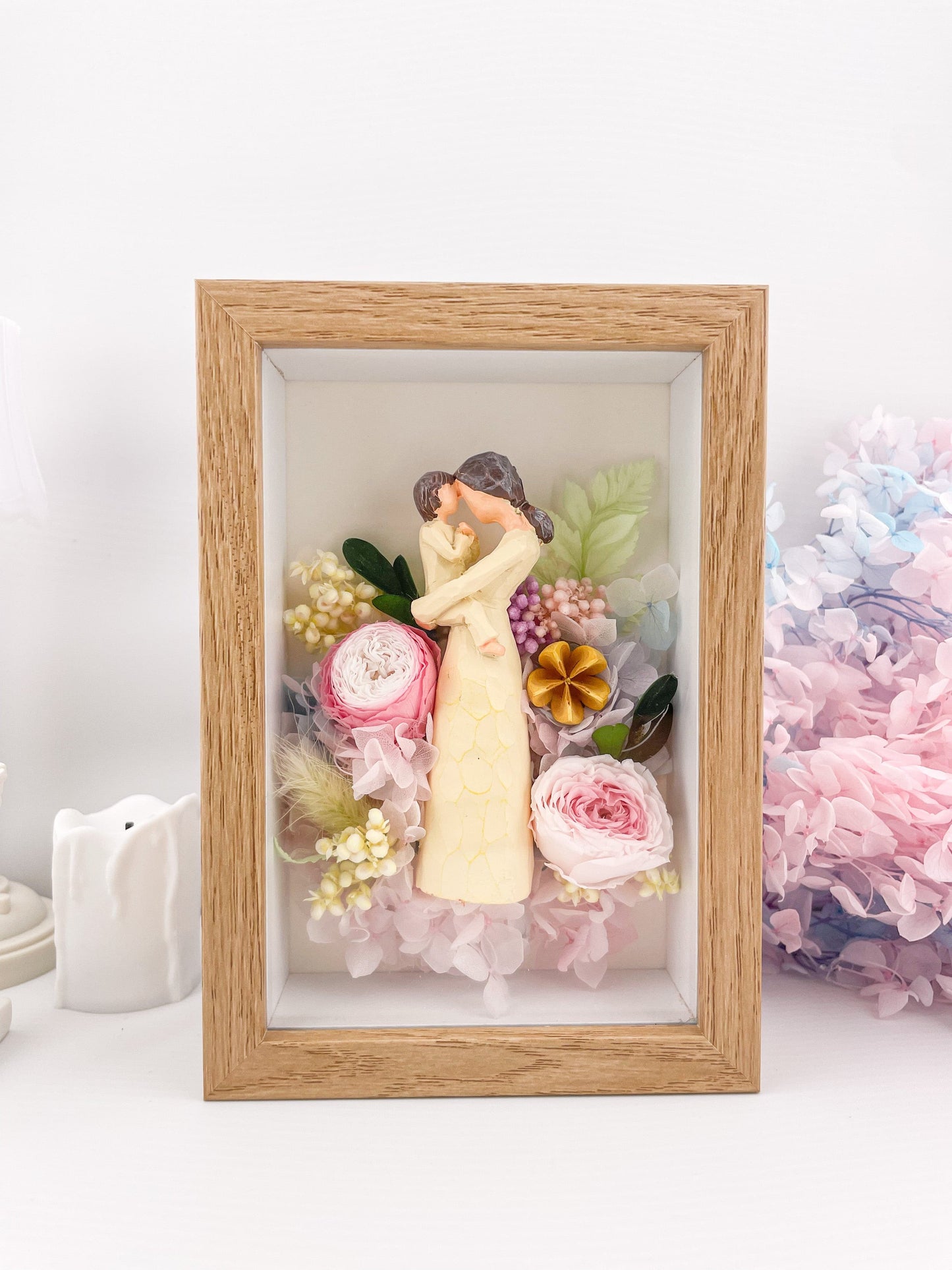 Miel - Everlasting Rose Flowers Frame - Floever