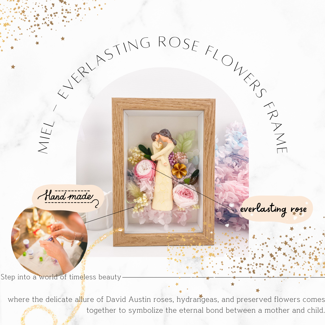 Miel - Everlasting Rose Flowers Frame - Floever