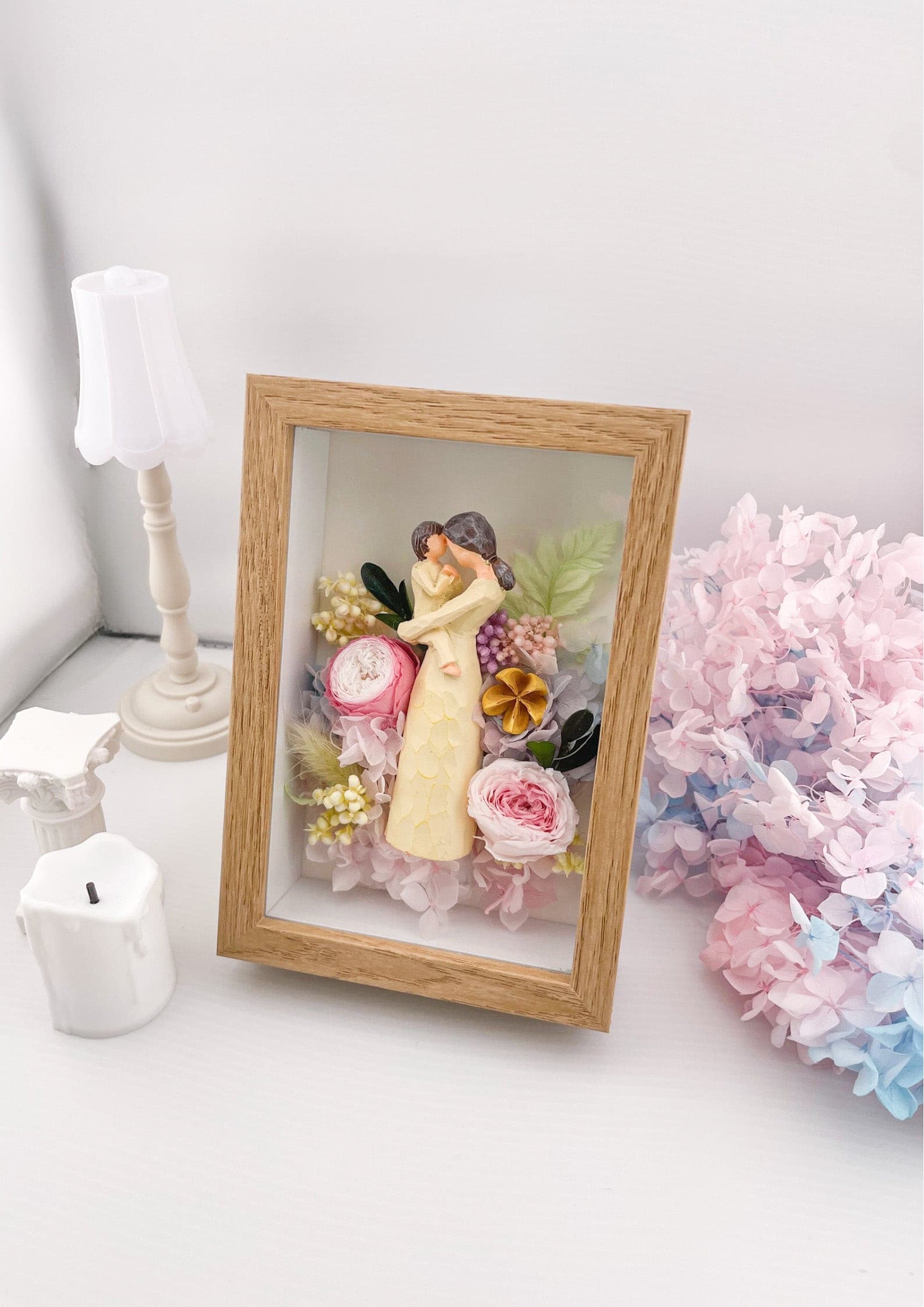 Miel - Everlasting Rose Flowers Frame - Floever