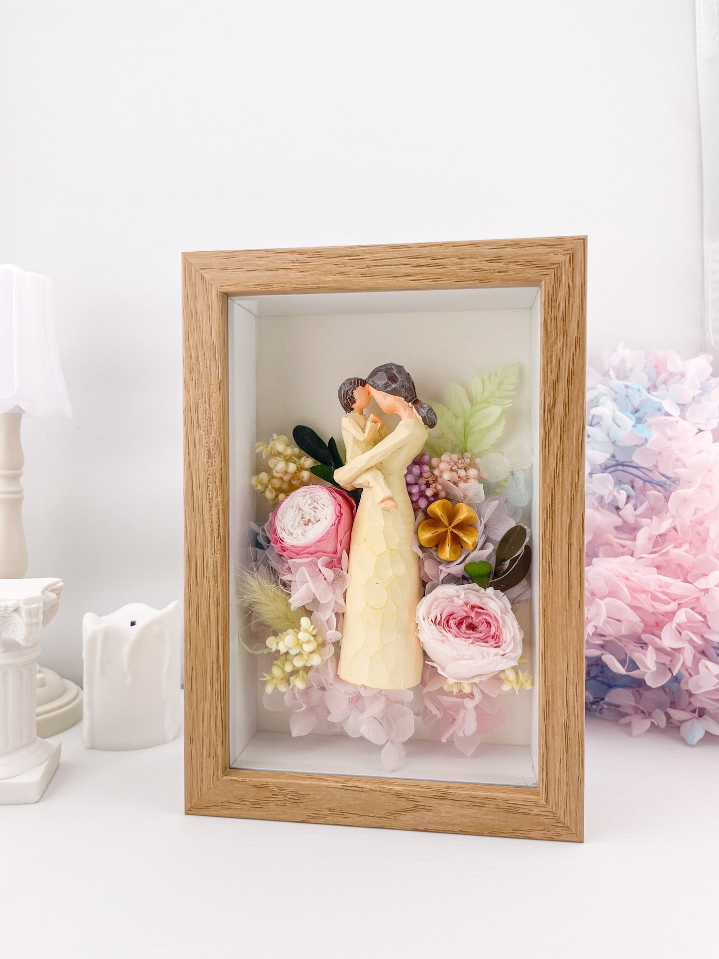 Miel - Everlasting Rose Flowers Frame - Floever