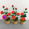 Hand-Knitted Flowers in Pot - Floever_Flowers