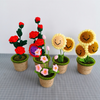 Hand-Knitted Flowers in Pot - Floever_Flowers