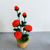 Hand-Knitted Flowers in Pot - Floever_Flowers