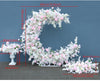 Luxury Moon Shape Arch Rose Flower Row Wedding Backdrop Party Decor Floral Stand - Floever's Life