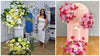 Rose Mist Grass Leaf  Wedding Backdrop party flowers Arrangement Props - Floever's Life