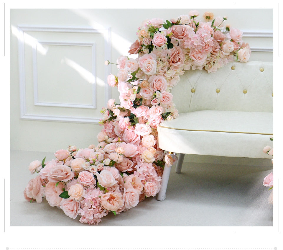 Sofa Around Floor Floral Wedding Backdrop Decor - Floever's Life