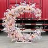 Luxury Moon Shape Arch Rose Flower Row Wedding Backdrop Party Decor Floral Stand - Floever's Life