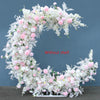 Luxury Moon Shape Arch Rose Flower Row Wedding Backdrop Party Decor Floral Stand - Floever's Life