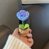 Hand-Knitted Flower in Mini Pot - Floever's Life