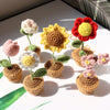 Hand-Knitted Flower in Pot - Floever_Flowers