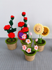 Hand-Knitted Flowers in Pot - Floever_Flowers