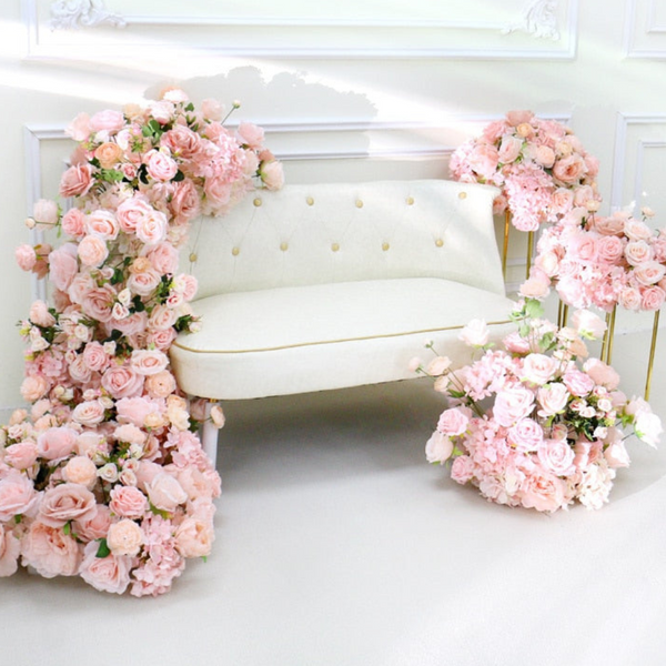 Sofa Around Floor Floral Wedding Backdrop Decor - Floever's Life