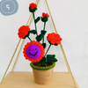 Hand-Knitted Flowers in Pot - Floever_Flowers